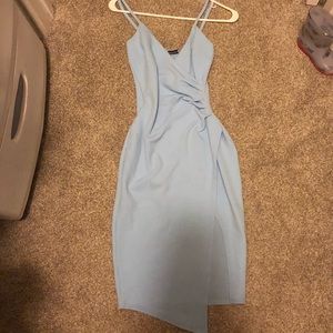 Midi baby blue dress